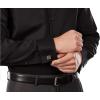 imageCalvin Klein Mens Non Iron Slim Fit Herringbone French Cuff Dress ShirtBlack