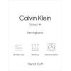 imageCalvin Klein Mens Non Iron Slim Fit Herringbone French Cuff Dress ShirtBlack