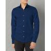 imageCalvin Klein Mens Non Iron Slim Fit Herringbone French Cuff Dress ShirtBlue Velvet