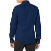 imageCalvin Klein Mens Non Iron Slim Fit Herringbone French Cuff Dress ShirtBlue Velvet