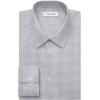 imageCalvin Klein Mens Non Iron Slim Fit Herringbone French Cuff Dress ShirtGrey