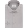 imageCalvin Klein Mens Non Iron Slim Fit Herringbone French Cuff Dress ShirtSmoke