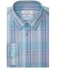 imageCalvin Klein Mens Non Iron Slim Fit Herringbone French Cuff Dress ShirtBlue Multi