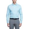 imageCalvin Klein Mens Non Iron Slim Fit Herringbone French Cuff Dress ShirtTropical Breeze