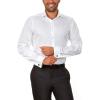 imageCalvin Klein Mens Non Iron Slim Fit Herringbone French Cuff Dress ShirtWhite
