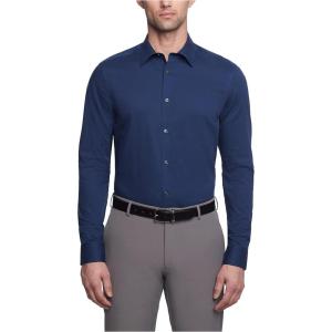 imageCalvin Klein Dress Shirts Slim Fit Non Iron SolidBlue Ocean
