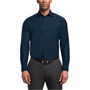 imageCalvin Klein Mens Non Iron Slim Fit Herringbone French Cuff Dress ShirtCypress