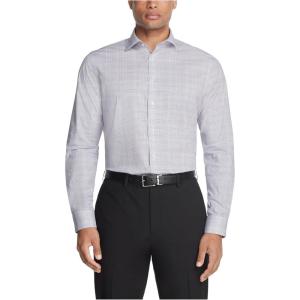 imageCalvin Klein Mens Non Iron Slim Fit Herringbone French Cuff Dress ShirtMulti Purple