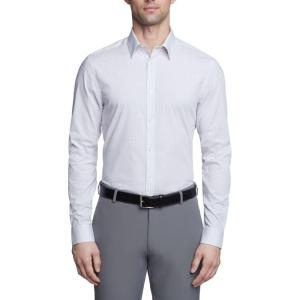 imageCalvin Klein Mens Non Iron Slim Fit Herringbone French Cuff Dress ShirtTaupe Multi