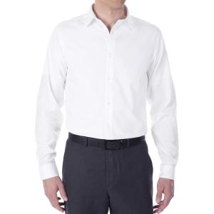 imageCalvin Klein Mens Slim Fit NonIron Herringbone Dress ShirtWhite