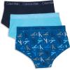 imageCalvin Klein Boys Little Modern Cotton Assorted Briefs Underwear 3 PackDeep Moat BlueBlack IrisSky High