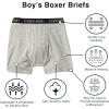 imageCalvin Klein Boys Modern Cotton Boxer Briefs 5 PackBlack  Grey  White  Light Blue  Navy