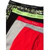 imageCalvin Klein Boys Underwear Four Pack Boxer Brief Value PackBlackHeather GreySplatterRed