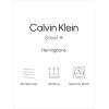 imageCalvin Klein Mens Regular Fit Non Iron Herringbone Spread Collar Dress ShirtBlack