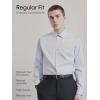 imageCalvin Klein Mens Regular Fit Non Iron Herringbone Spread Collar Dress ShirtMist