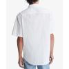 imageCalvin Klein Mens Solid Pocket ButtonDown Short Sleeve Easy ShirtBrilliant White
