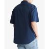 imageCalvin Klein Mens Solid Pocket ButtonDown Short Sleeve Easy ShirtDark Sapphire