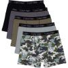 imageCalvin Klein Boys Modern Cotton Boxer Briefs 5 PackOlivine CampSlate GrayHeather GrayMagnetBlack Arch