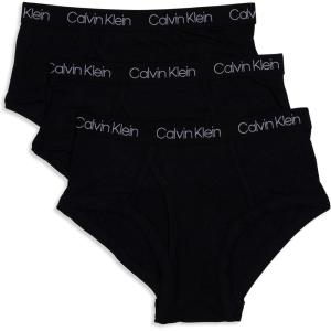 imageCalvin Klein Boys Little Modern Cotton Assorted Briefs Underwear 3 PackBlack
