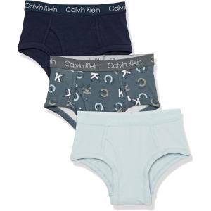 imageCalvin Klein Boys Little Modern Cotton Assorted Briefs Underwear 3 PackLetCobPlblue