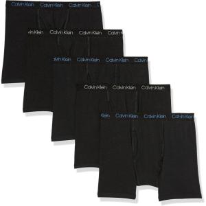 imageCalvin Klein Boys Modern Cotton Boxer Briefs 5 PackBlackBlackBlackBlackBlack