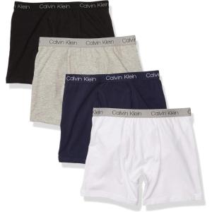 imageCalvin Klein Boys Underwear Four Pack Boxer Brief Value PackBlack Iris Pack