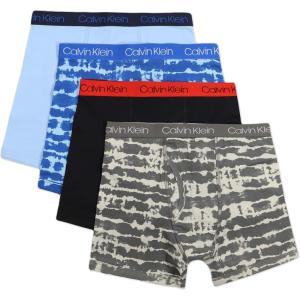 imageCalvin Klein Boys Underwear Four Pack Boxer Brief Value PackBlue Tie DyeCastle Rock Tie Dye