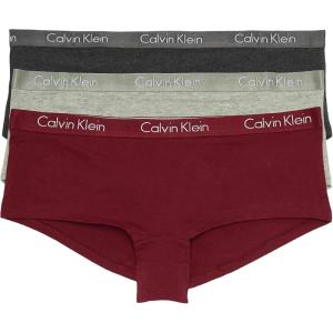 imageCalvin Klein Womens Motive Cotton Boyshort Panties 3 PackBqp2351603Gg