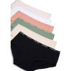 imageCalvin Klein Girls Underwear Soft Cotton Hipster Panties 6Pack BlueHeatherBlack Large US