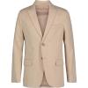 imageCalvin Klein Boys Blazer Suit Jacket 2 Single Breasted Closure Buttoned Cuffs ampamp Front Flap PocketsKhaki Sharkskin