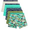 imageCalvin Klein Boys Modern Cotton Boxer Briefs 5 PackHeather GreyCamoNavyGreenOlive