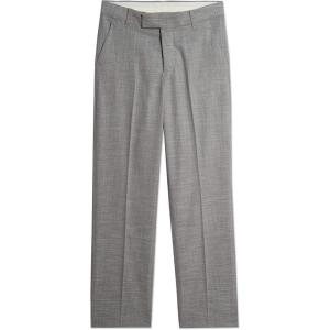 imageCalvin Klein Boys Flat Suit Dress Pant Straight Leg Fit ampamp Hemmed Bottom Belt Loops ampamp Functional Front PocketsBold Dark Grey