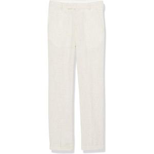 imageCalvin Klein Boys Flat Suit Dress Pant Straight Leg Fit ampamp Hemmed Bottom Belt Loops ampamp Functional Front PocketsCream Heathered