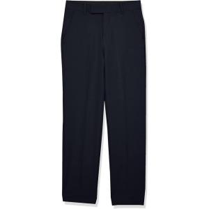 imageCalvin Klein Boys Flat Suit Dress Pant Straight Leg Fit ampamp Hemmed Bottom Belt Loops ampamp Functional Front PocketsNavy Performance
