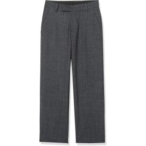 imageCalvin Klein Boys Flat Suit Dress Pant Straight Leg Fit ampamp Hemmed Bottom Belt Loops ampamp Functional Front PocketsSharkskin Ebony