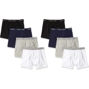 imageCalvin Klein Boys Underwear Eight Pack Boxer Briefs Basics Value PackBasic Pack