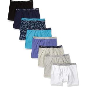 imageCalvin Klein Boys Underwear Eight Pack Boxer Briefs Basics Value PackMixed Pack
