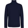 imageCalvin Klein Boys Half Zip Pullover Sweater Ribbed Neckline ampamp Logo DetailingDark Blue Solid