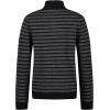imageCalvin Klein Boys Half Zip Pullover Sweater Ribbed Neckline ampamp Logo DetailingDeep Black Stripe