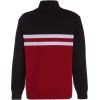 imageCalvin Klein Boys Half Zip Pullover Sweater Ribbed Neckline ampamp Logo DetailingRedBlack