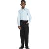imageCalvin Klein Boys Long Sleeve Patterned Dress Shirt Buttondown Style With Cuffs ampamp Shirttail HemPetit Flower