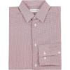 imageCalvin Klein Boys Long Sleeve Patterned Dress Shirt Buttondown Style With Cuffs ampamp Shirttail HemRed