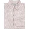 imageCalvin Klein Boys Long Sleeve Patterned Dress Shirt Buttondown Style With Cuffs ampamp Shirttail HemRed Tri