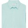 imageCalvin Klein Boys Long Sleeve Patterned Dress Shirt Buttondown Style With Cuffs ampamp Shirttail HemSeafoam Plaid