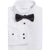 imageCalvin Klein boys Long Sleeve Tuxedo Dress Shirt With Bow Tie Buttondown Style With Classic Pleated Bib Includes Matching Hanky