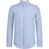 imageCalvin Klein Boys Long Sleeve Patterned Dress Shirt Buttondown Style With Cuffs ampamp Shirttail HemBlue Day
