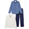 imageCalvin Klein boys 3piece Sweater Dress Shirt and Pants SetLinen Marled