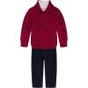imageCalvin Klein boys 3piece Sweater Dress Shirt and Pants SetRed Marled