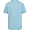 imageCalvin Klein Boys Short Sleeve Micro Pique Solid Polo Button Closure Soft ampamp ComfortableBlue Elixer