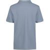 imageCalvin Klein Boys Short Sleeve Micro Pique Solid Polo Button Closure Soft ampamp ComfortableClassic Faded Denim